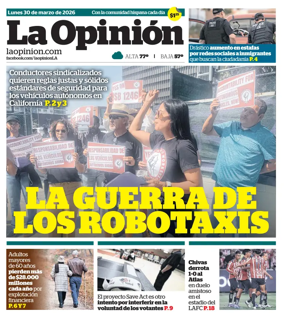 Cover of La Opinion