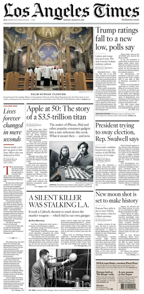 Cover of Los Angeles Times