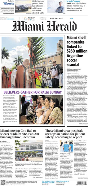 Cover of Miami Herald