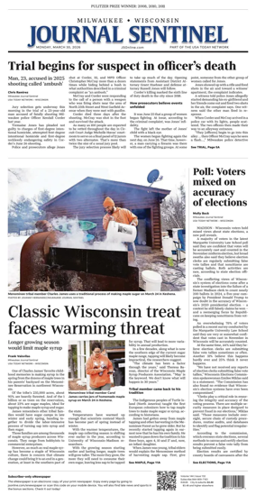 Cover of Milwaukee Journal Sentinel