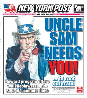 Cover of New York Post