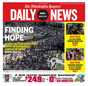 Cover of Philadelphia Daily News