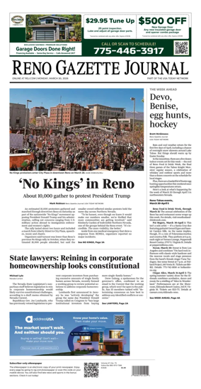 Cover of Reno Gazette Journal