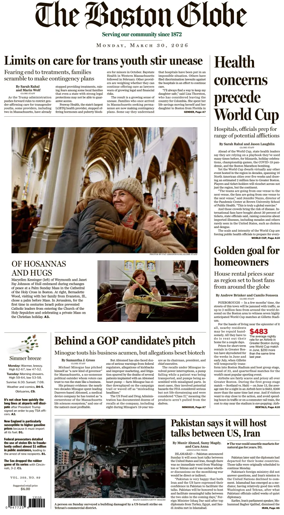 Cover of The Boston Globe
