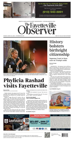 Cover of The Fayetteville Observer