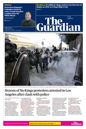 Cover of The Guardian (USA)