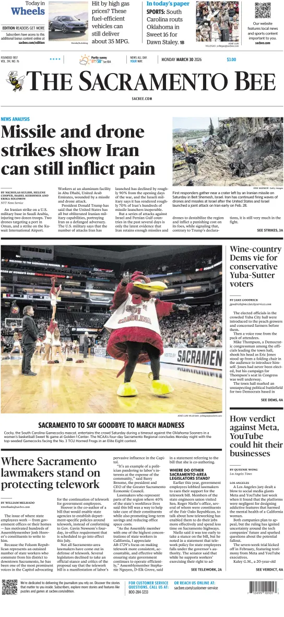 Cover of The Sacramento Bee
