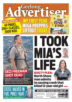 Cover of Geelong Advertiser