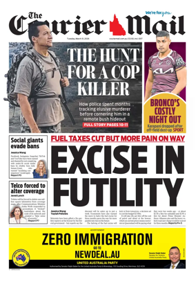 Cover of The Courier-Mail