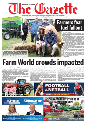 Cover of Warragul & Drouin Gazette