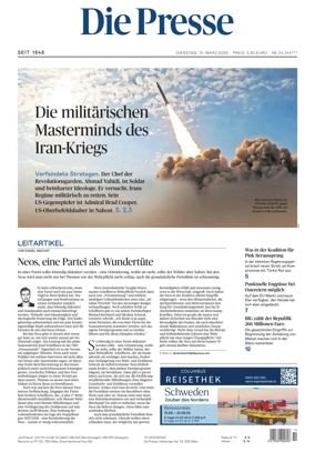 Cover of Die Presse