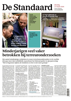 Cover of De Standaard