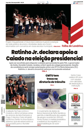 Cover of Folha de Londrina
