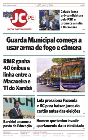 Cover of Jornal do Commercio