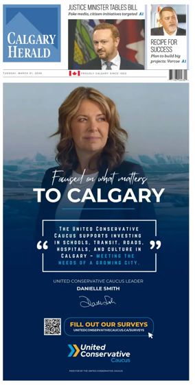 Cover of Calgary Herald