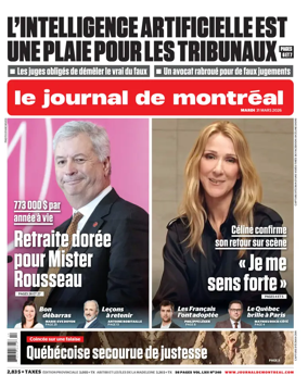 Cover of Le Journal de Montreal