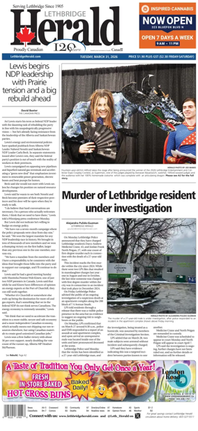 Cover of Lethbridge Herald