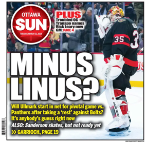 Cover of Ottawa Sun