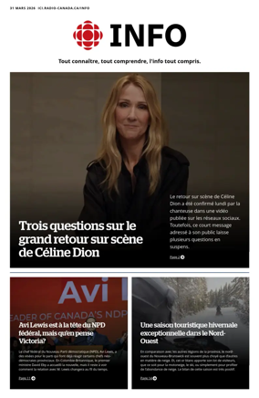 Cover of Radio-Canada Info