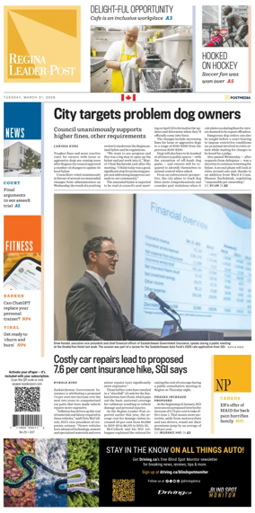 Cover of Regina Leader-Post