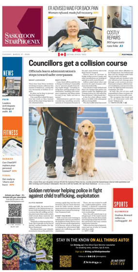 Cover of Saskatoon StarPhoenix