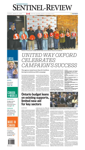 Cover of Sentinel-Review (Woodstock)