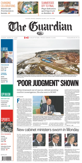 Cover of The Guardian (Charlottetown)