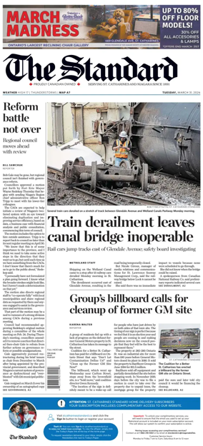 Cover of The Standard (St. Catharines)