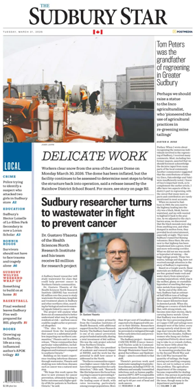 Cover of The Sudbury Star