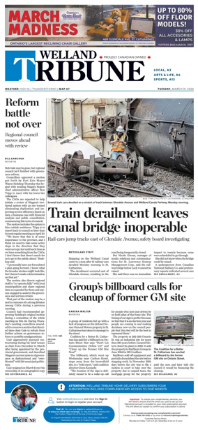 Cover of The Welland Tribune