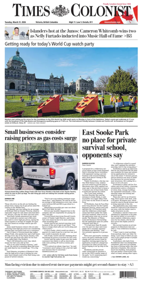 Cover of Times Colonist