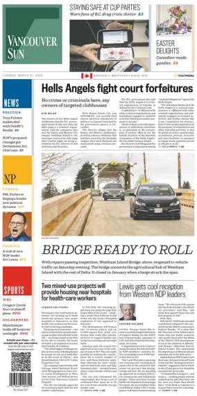 Cover of Vancouver Sun