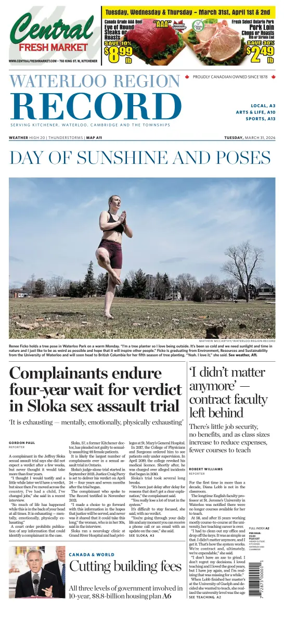 Cover of Waterloo Region Record