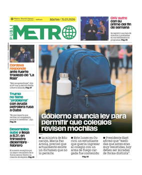 Cover of Publimetro Chile