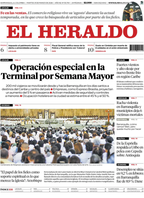Cover of El Heraldo (Colombia)