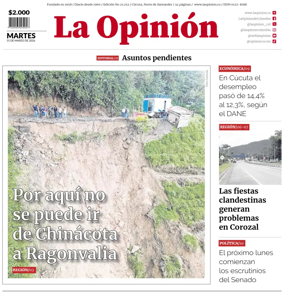 Cover of La Opinion