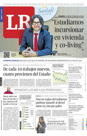 Cover of La Republica (Colombia)