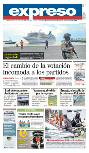 Cover of Diario Expreso