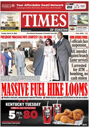 Cover of Times of Eswatini