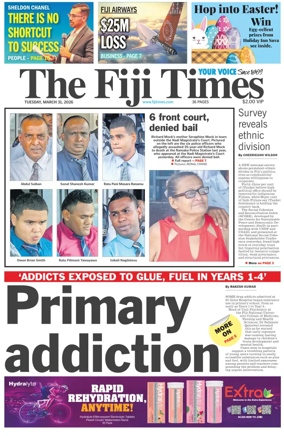 Cover of The Fiji Times
