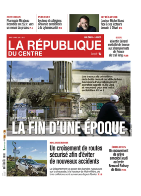Cover of La Republique du Centre (Orleans - Loiret))