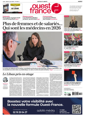Cover of Ouest France (Auray)