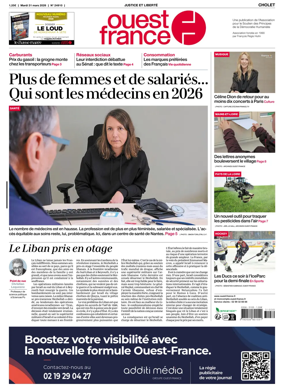Cover of Ouest France (Cholet)
