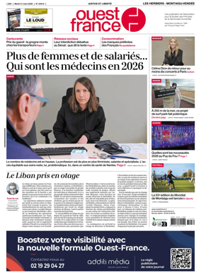 Cover of Ouest France (Les Herbiers / Montaigu)