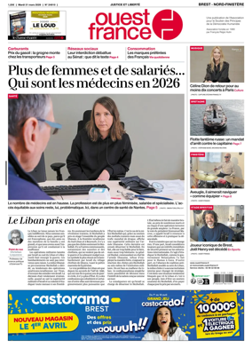 Cover of Ouest France (Nord-Finistere)