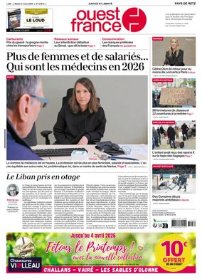 Cover of Ouest France (Pornic / Pays de Retz)