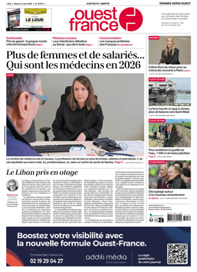Cover of Ouest-France (Rennes Nord-Ouest)