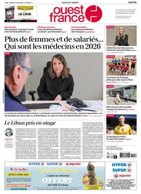 Cover of Ouest France (Sarthe)