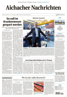 Cover of Aichacher Nachrichten