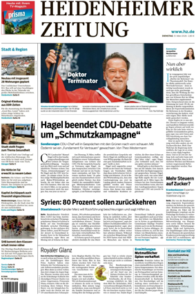 Cover of Heidenheimer Zeitung